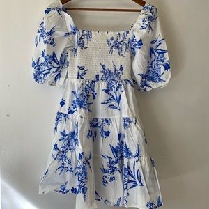 NWT kayla Floral Smocked Mini Dress